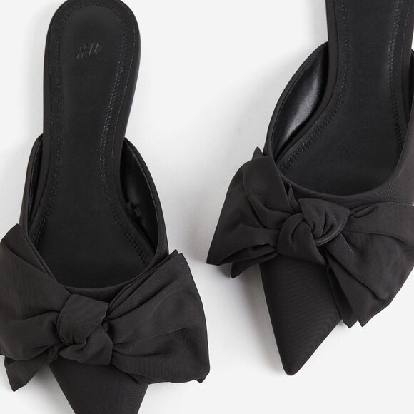 H&M Shoes - H&M - New w/Tags - Bow-detail mules - Size 8 / 39